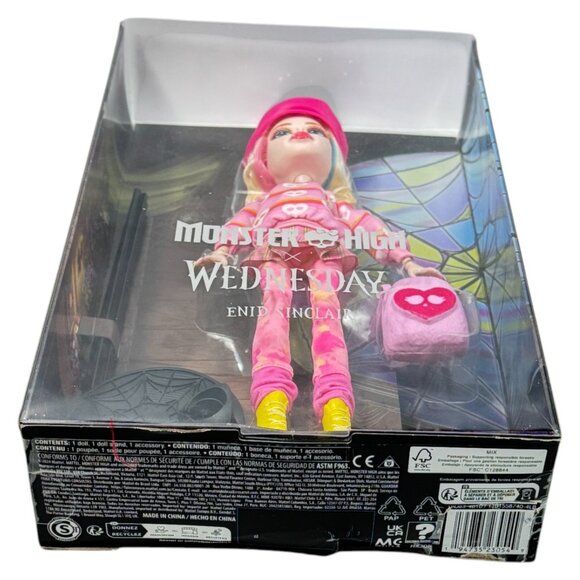 Wednesday Enid Sinclair Fashion Doll Monster High Mattel New - Picture 3 of 8